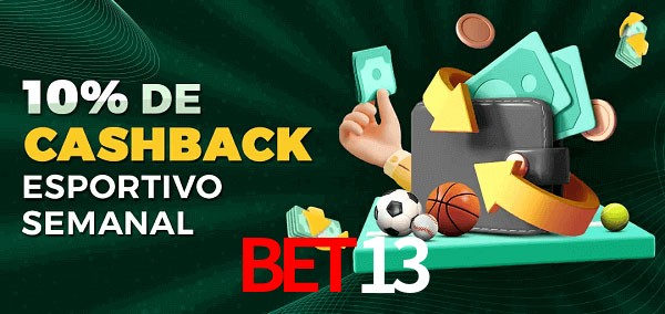 10% de bônus de cashback na Bet13